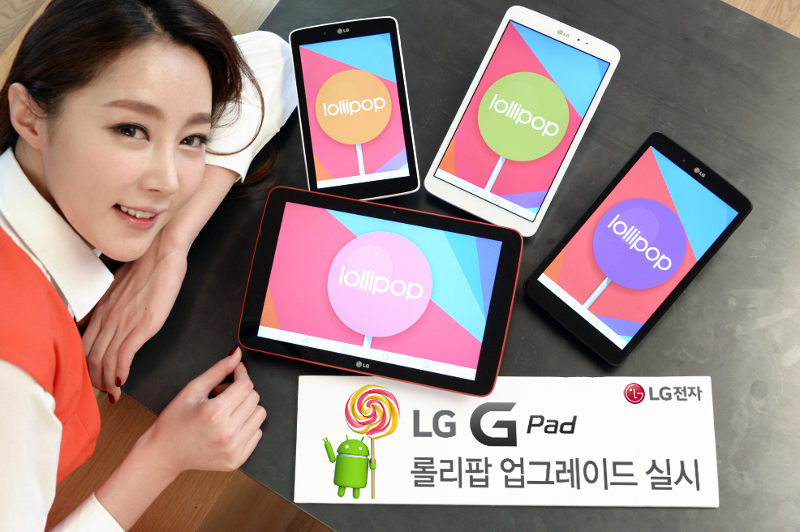 LG G Pad Android Lollipop
