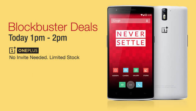 OnePlus One Happy Hour Sale India