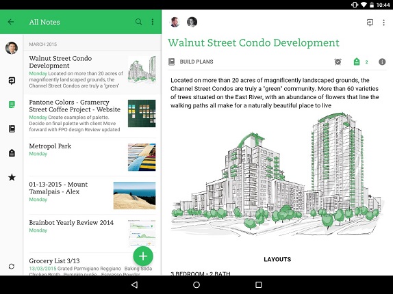 Android evernote 7