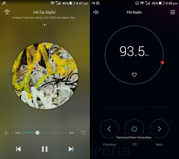 Honor 4X Music Player and FM Radio