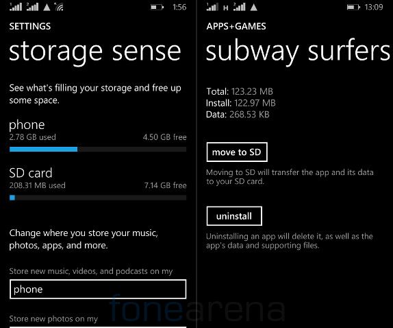 Microsoft Lumia 532 Internal Memory and Move to SD