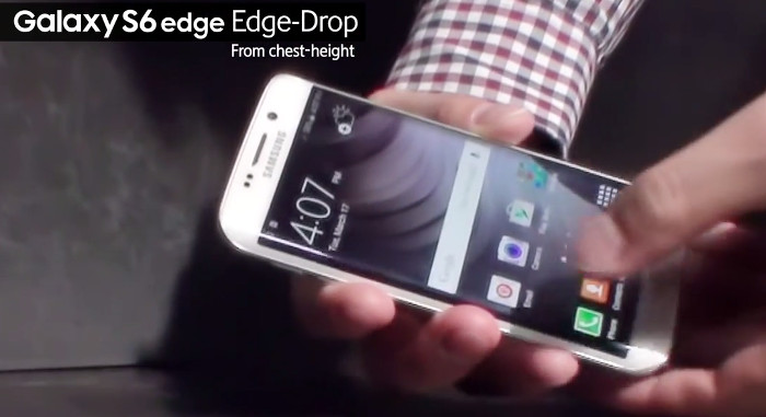 Samsung Galaxy S6 edge drop test