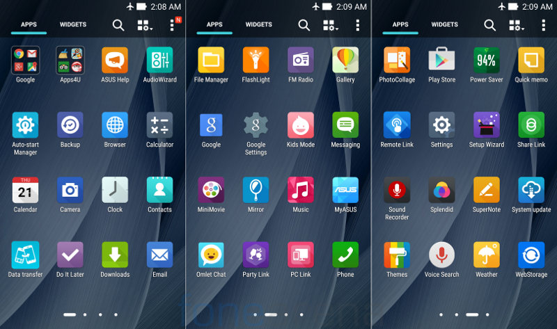 Asus Zenfone 2 Apps