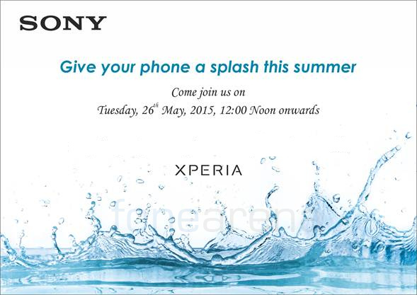 Sony May 26 India launch invite