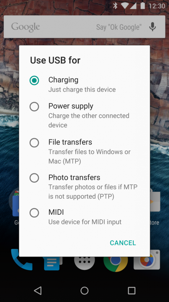 USB Type C - Android M