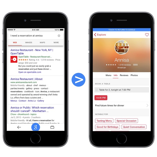 google search ioS apps
