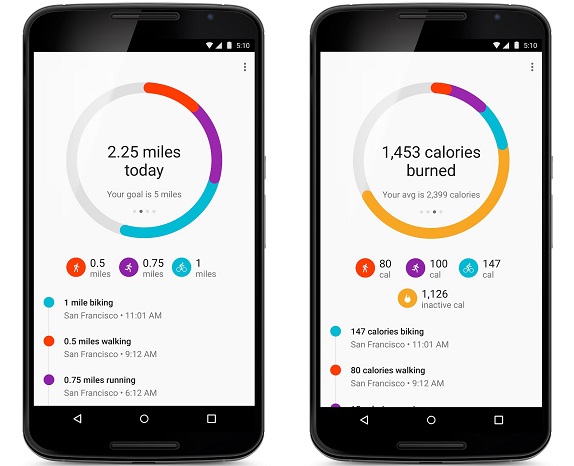 Google fit hot sale run tracking