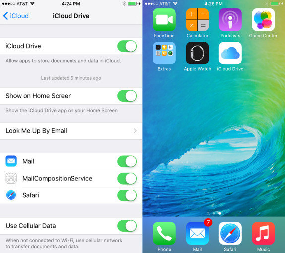 Apple iCloud Drive app