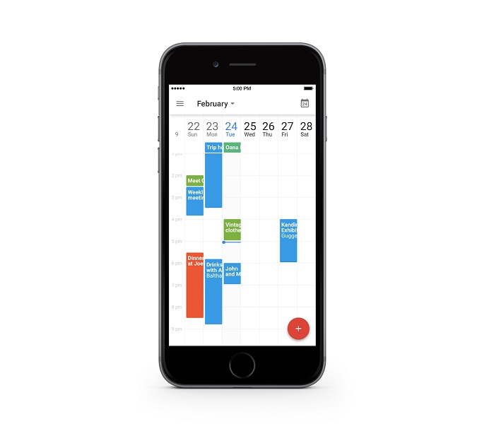 Calendar app iPhone