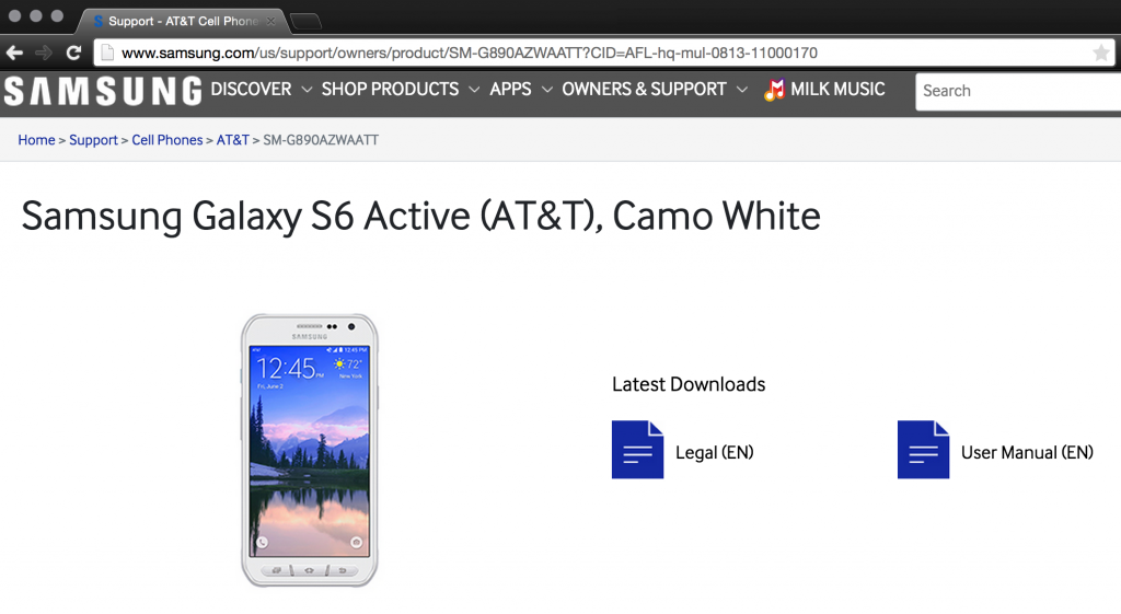 Samsung Galaxy S6 Active Leak
