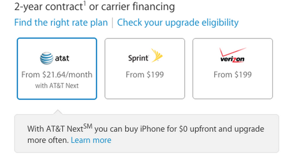 Apple Stores no longer offer iPhones with 2 year AT&T contract