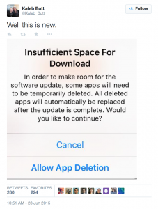 iOS 9 app deletion
