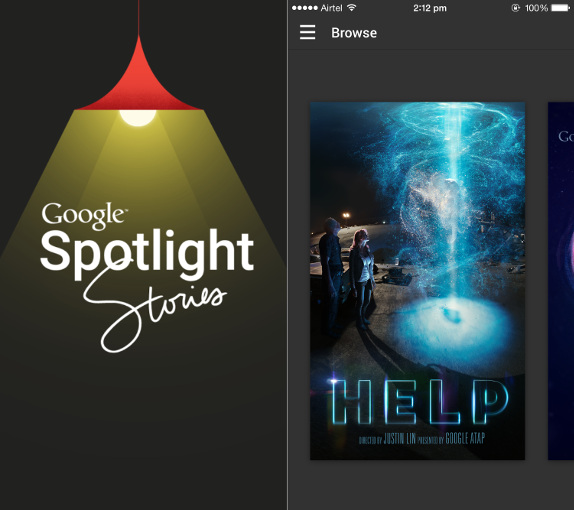 Google Spotlight Stories for iPhone