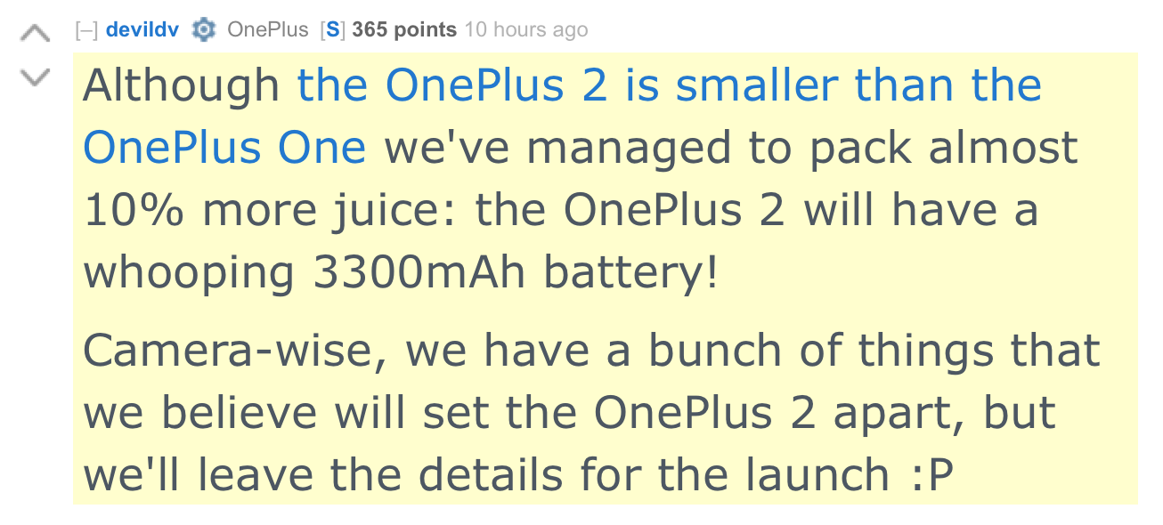 OnePlus 2 AMA Battery