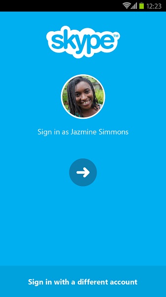 skype sign up for android