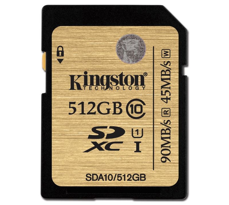Kingston 512GB UHS-I SDXC card