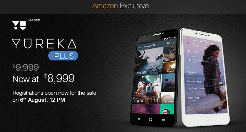 Yu YUREKA Plus gets a price cut, now available for Rs. 8999