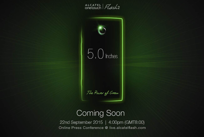 Alcatel OneTouch Flash 2 invite September 22