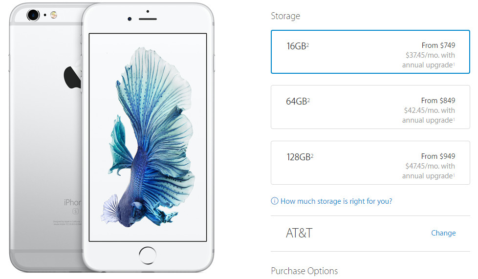 Apple iPhone 6s Plus contract-free