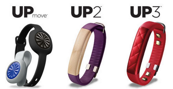 Jawbone UP MOVE, UP2 and UP3