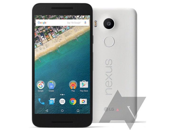 LG Nexus 5X press renders reveal three color options