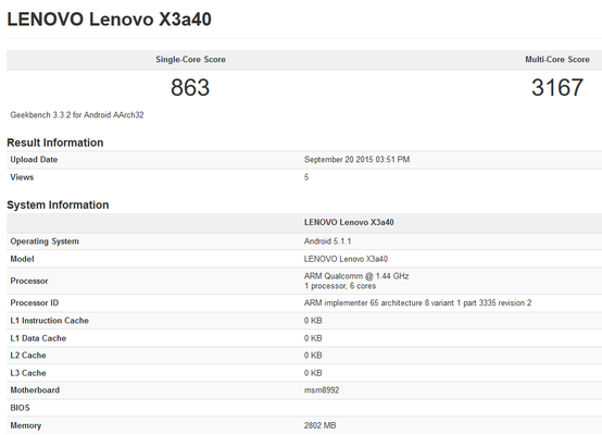 Lenovo Vibe X3 GFX