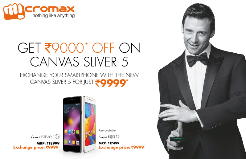 Micromax Canvas Sliver 5 and Knight 2 exchange offer