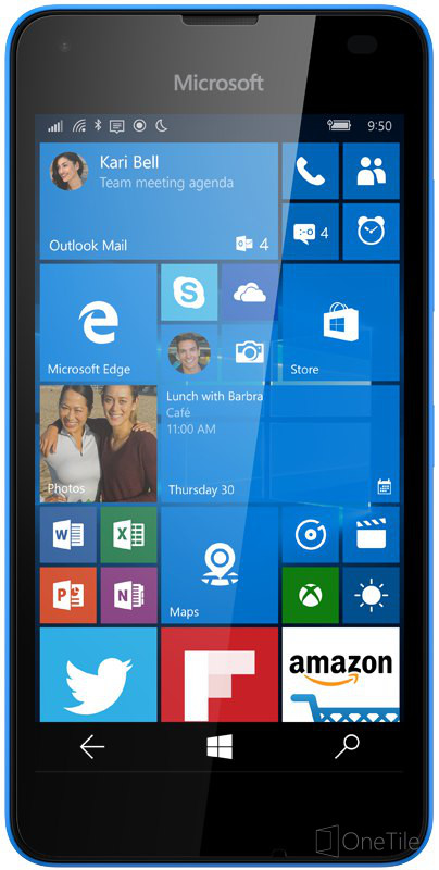 Microsoft Lumia 550 render