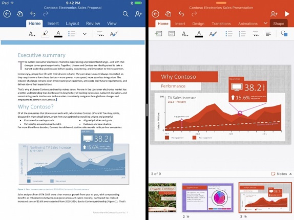 Microsoft Shows Off Upcoming Office App Updates For The Ipad Pro Ios 9 3776