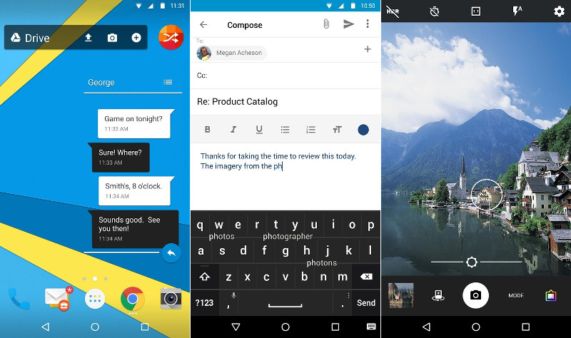 BlackBerry Priv launcher, Keyboard and Camera