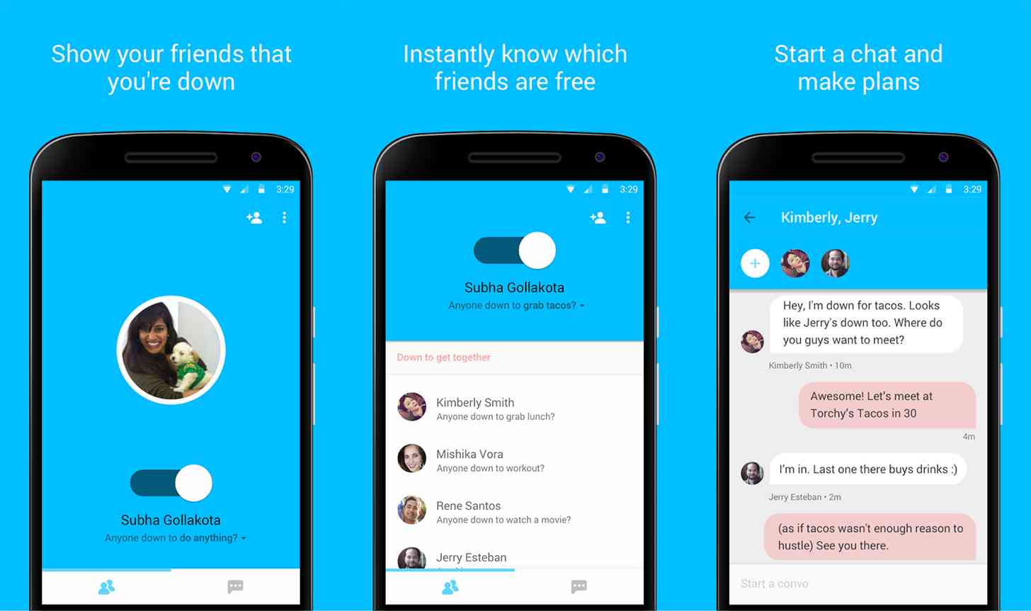 Google releases ‘Who’s Down’ app to meet up with friends