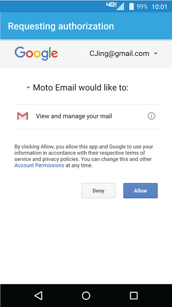 Motorola email app