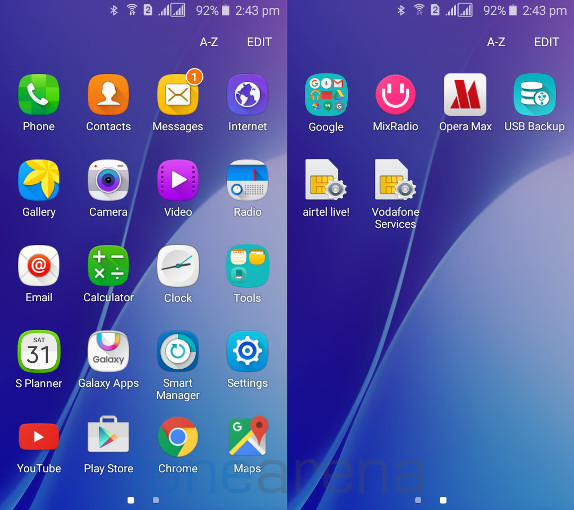 Samsung Galaxy J2 Apps