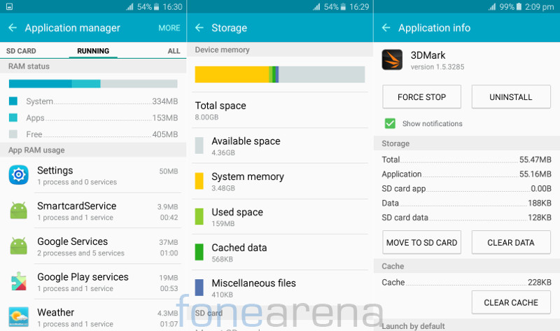Samsung Galaxy J2 RAM, Storage, Move to SD