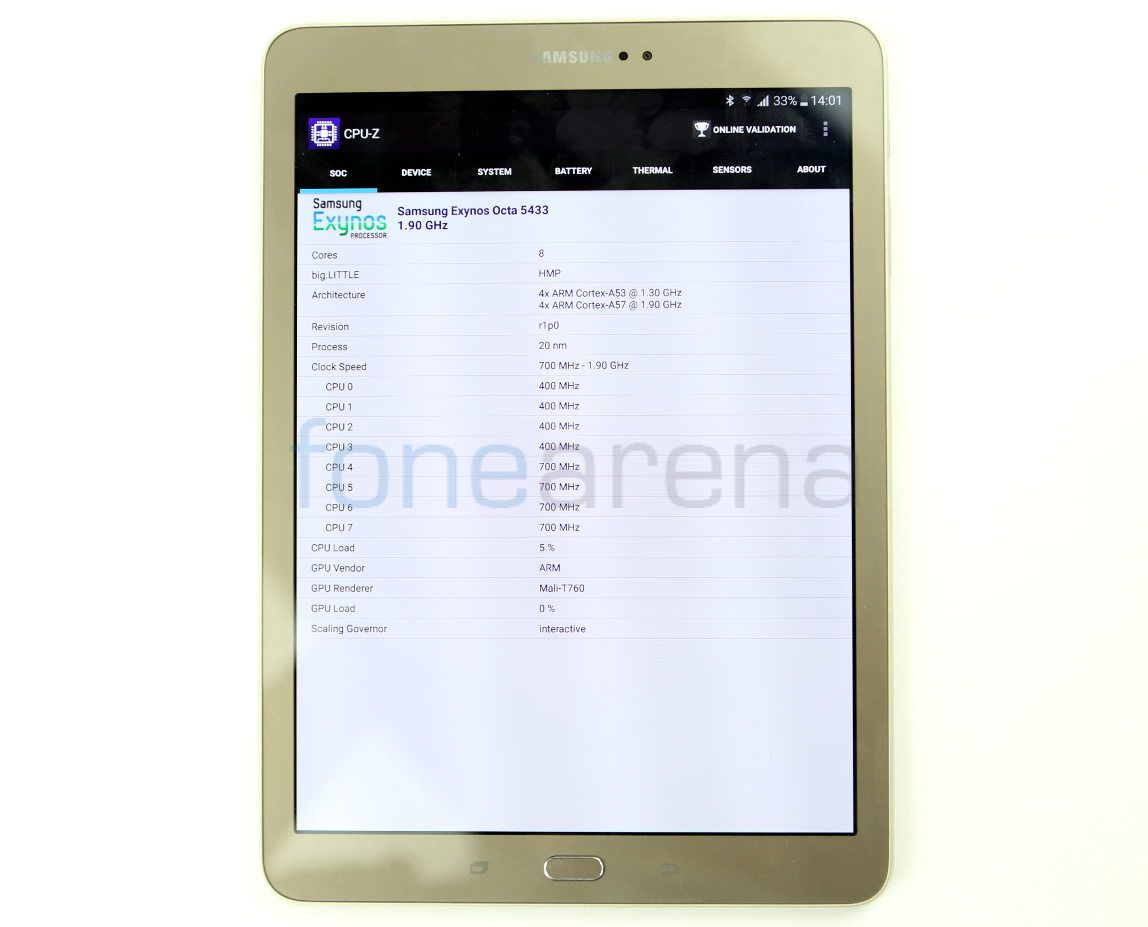 Samsung Galaxy Tab S2 9.7 Benchmarks