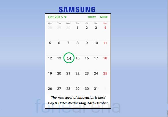 Samsung India Oct 14 2015 event Invite