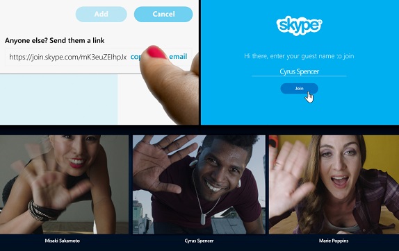 Skype chat links