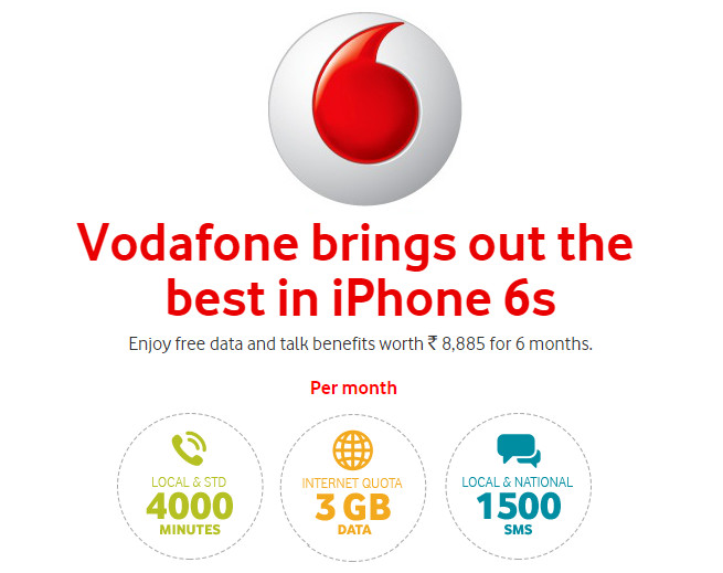 Vodafone iPhone 6s free offer