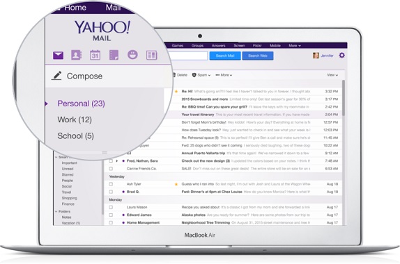 Yahoo multiple mailbox