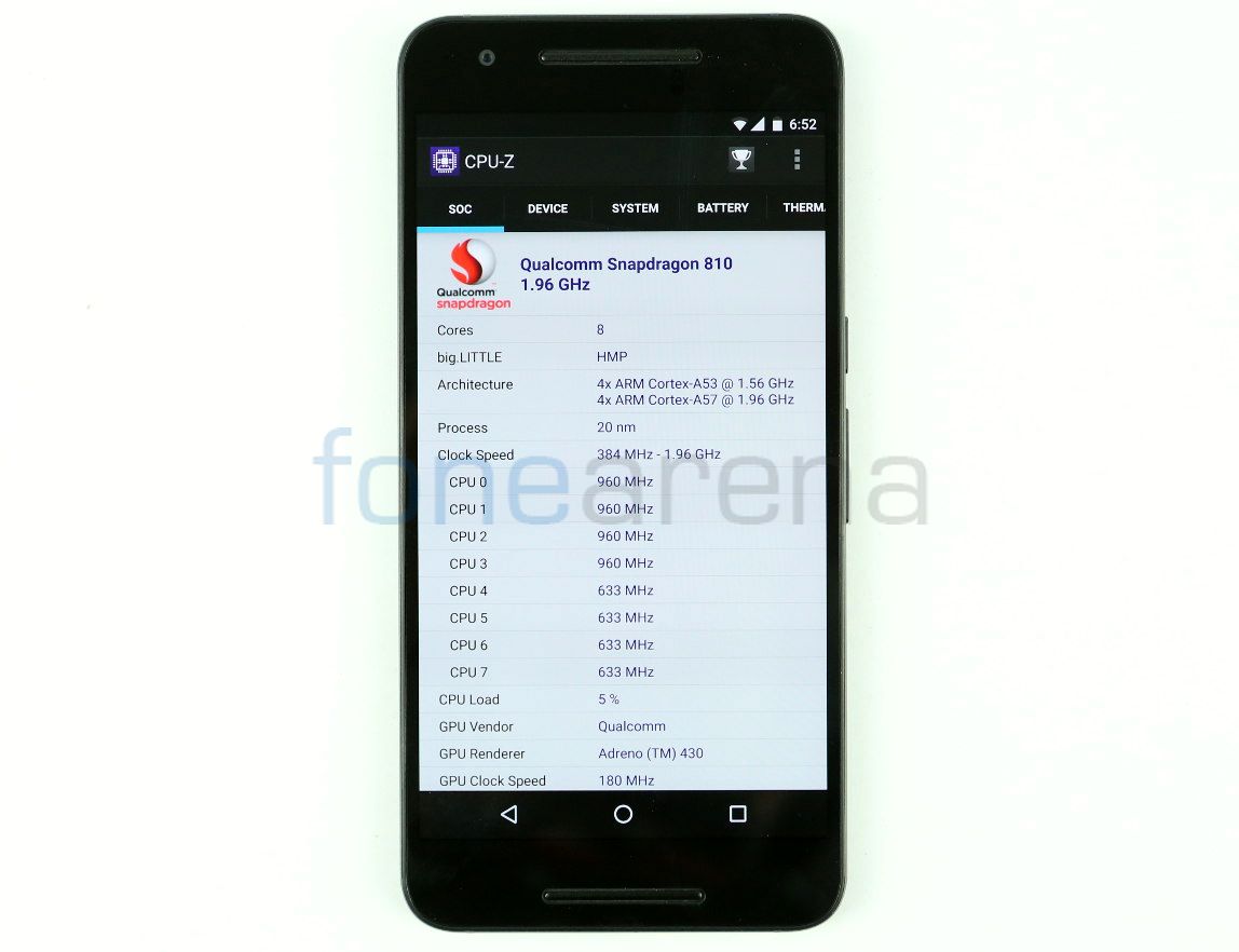 Google Nexus 6P Benchmarks