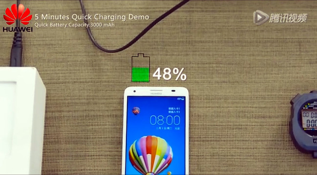 Huawei Quick Charging 5 min