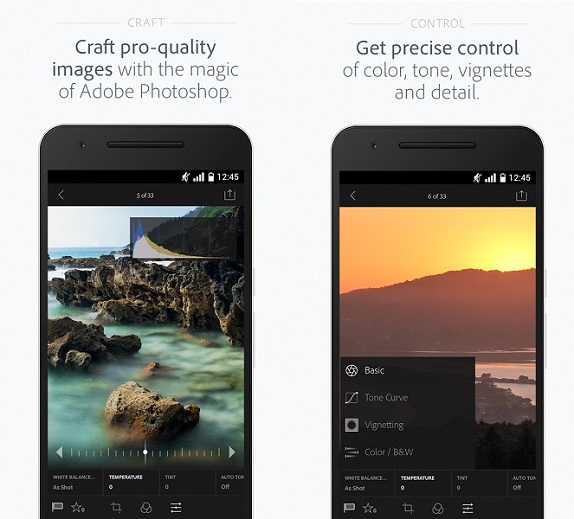 is adobe lightroom free on android