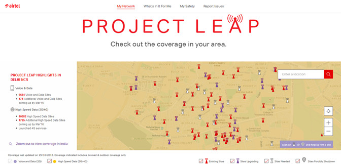 Airtel Project Leap Microsite