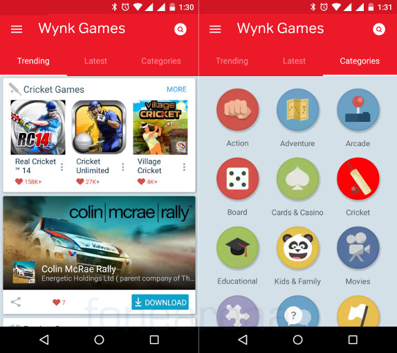 Airtel Wynk Games