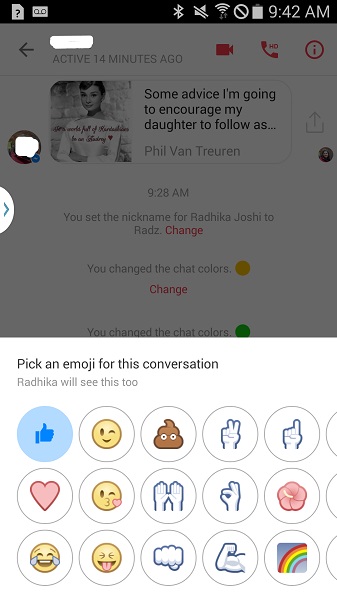 How to change nickname on facebook chat