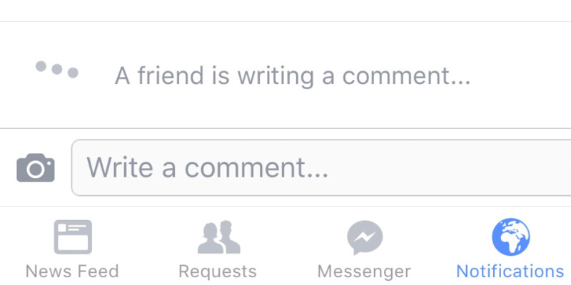 Facebook real time comments