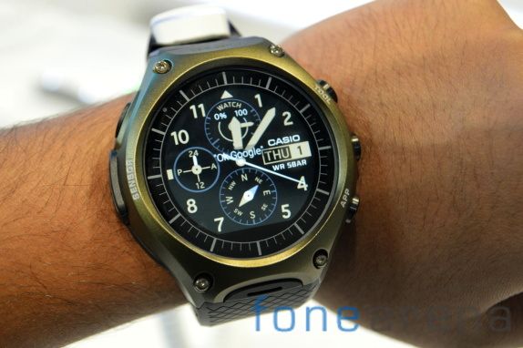 Casio WSD F10 rugged Android Wear smartwatch Hands On First