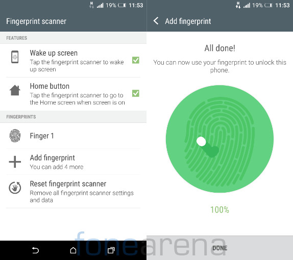 HTC One A9 Fingerprint