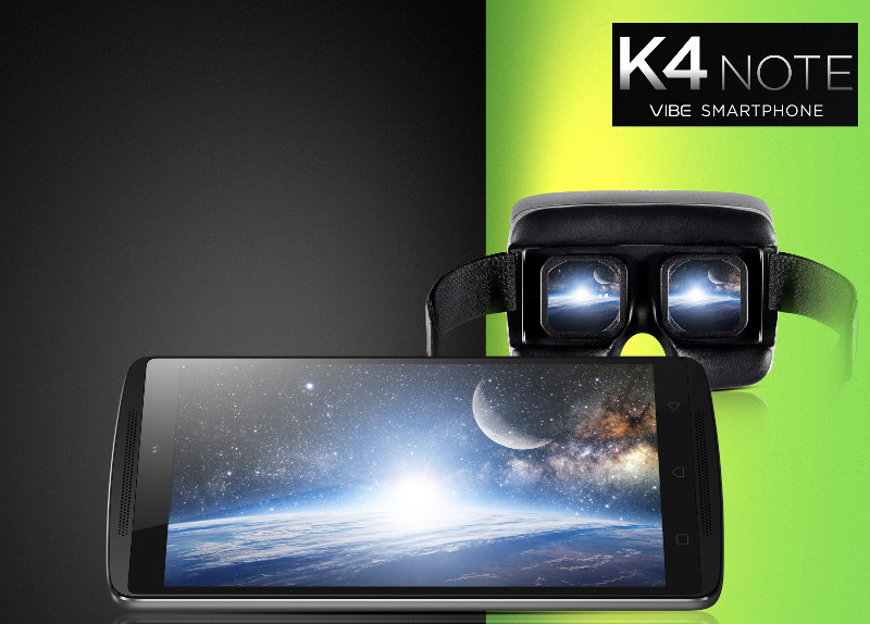 Lenovo Vibe K4 Note and VR headset