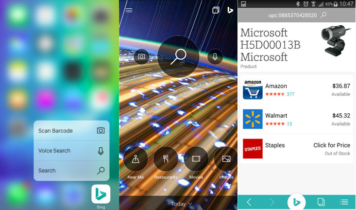 Bing for iPhone and Android